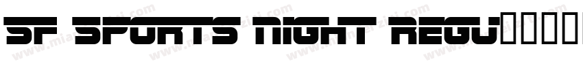 SF Sports Night Regu字体转换